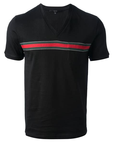 gucci v neck t shirt.